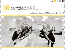 Tablet Screenshot of buffalobarre.com